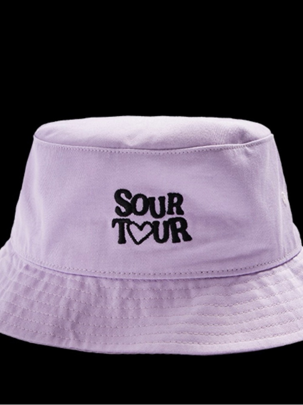 NWOT Olivia Rodrigo SOUR Tour Lavender Embroidered Bucket Hat